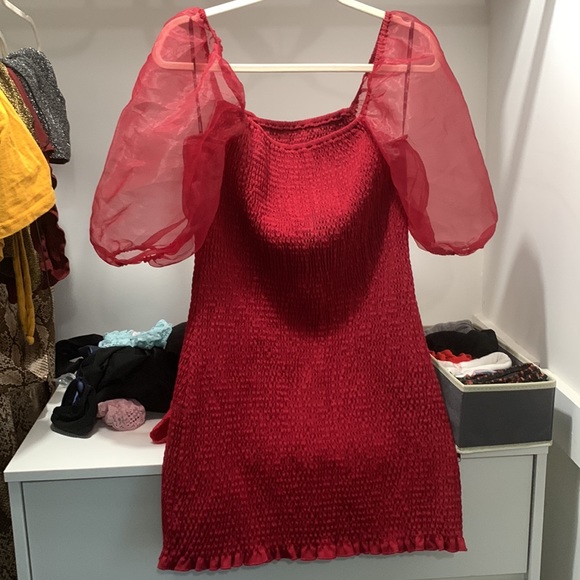 Red Ruffle Dress! - Picture 2 of 2